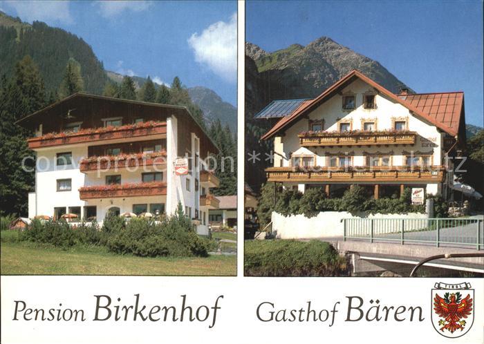 Holzgau Pension Birkenhof Gasthaus Baeren