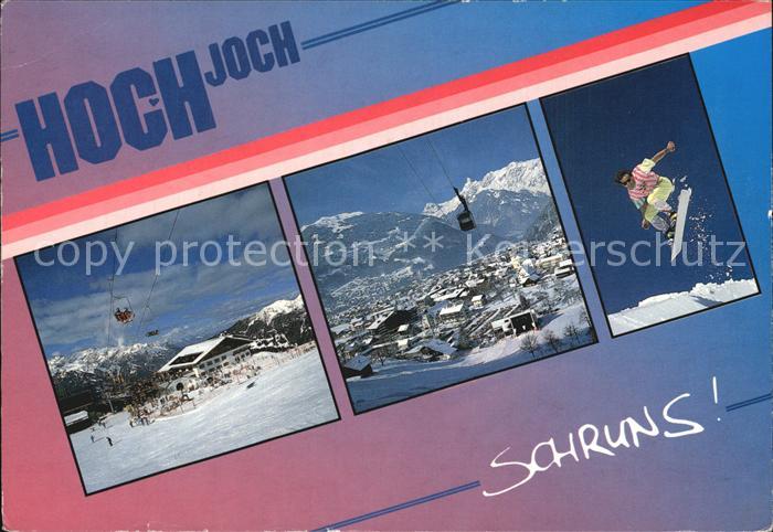 Schruns Vorarlberg Hochjoch Seilbahn Snowborder