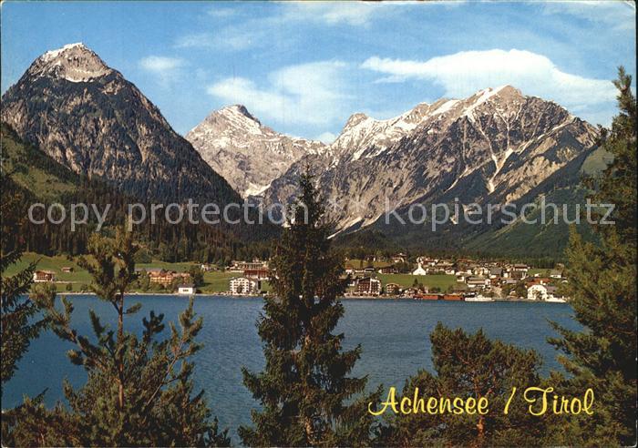 Pertisau Achensee Blick auf Dristenkopf Schaufelspitze Falzthurnjoch