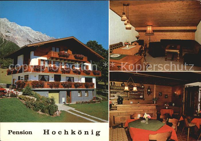 Ramsau Dachstein Steiermark Pension Hochkoenig Aussenansicht Gaststube Zimmer