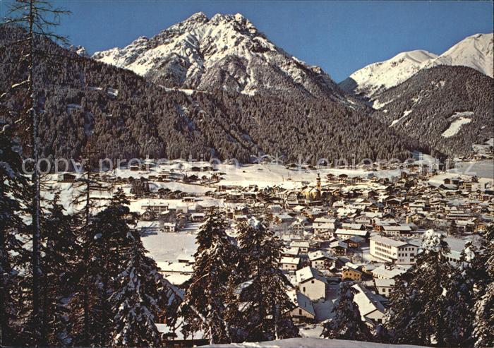 Fulpmes Tirol Blick gegen Berglift Froneben und Ampferstein