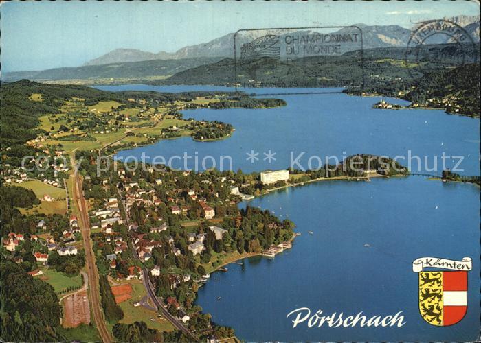 Poertschach Woerthersee Fliegeraufnahme mit Maria Woerth Karawanken
