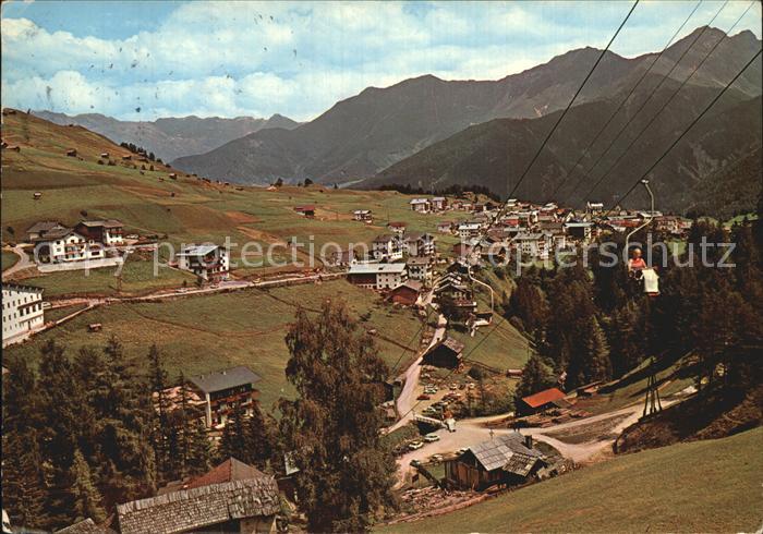 Serfaus Tirol Teilansicht mit Sessellift
