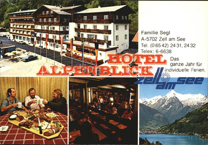 Zell See Hotel Alpenblick Aussenansicht Gaststube Brotzeit