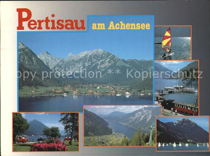 Pertisau Achensee Gesamtansicht Seeansicht Schiffsanlegestelle