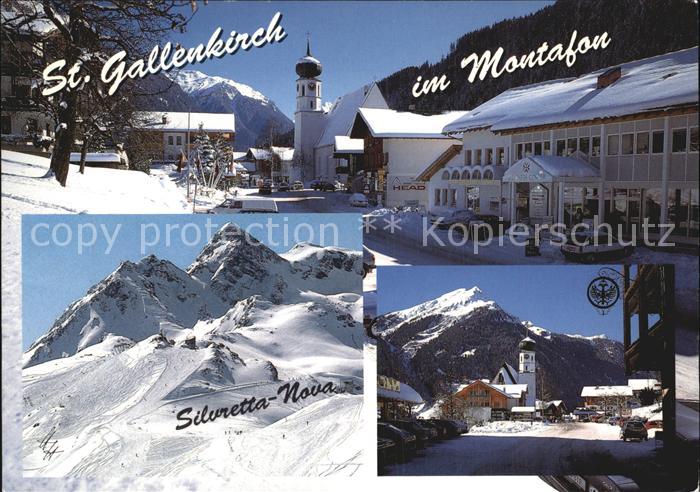 St Gallenkirch Vorarlberg Silvretta Nova Kirche Teilansicht
