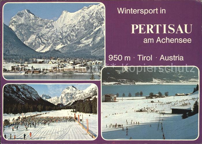 Pertisau Achensee Langlaufparadies Niederislift uebungswiese