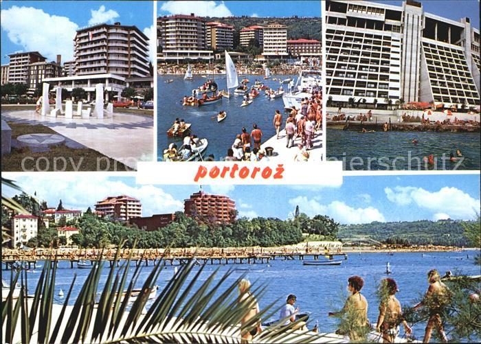 Portoroz Hotelansichten Hafen Teilansicht