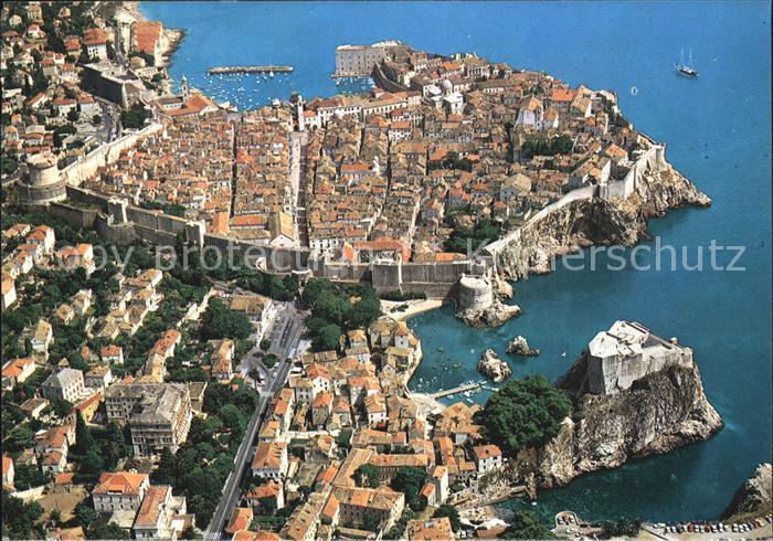 Dubrovnik Ragusa Fliegeraufnahme