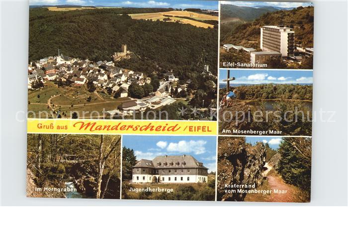 Manderscheid Eifel Fliegeraufnahme Eifel Sanatorium Im Horngraben Jugendherberge