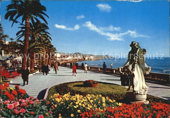 Sanremo Passeggiata Imperatrice Promenade Skulptur