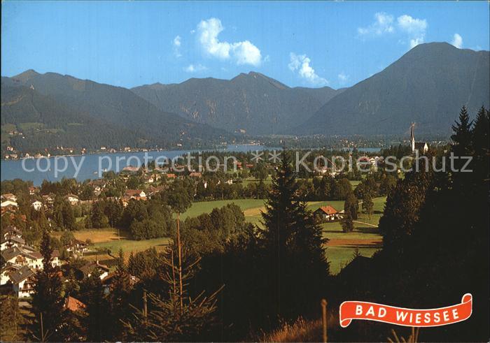 Bad Wiessee Panorama Tegernseer Tal gegen Bodenschneid und Wallberg Mangfallgebi