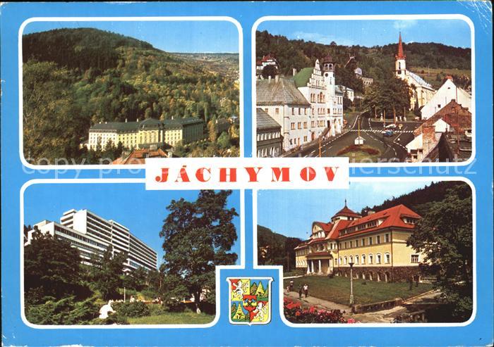 Jachymov Kurhotels Ortsstrasse Kirche