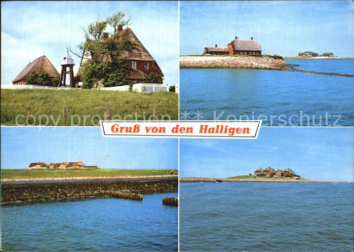 Halligen Nordsee Ansichten vom Meer aus