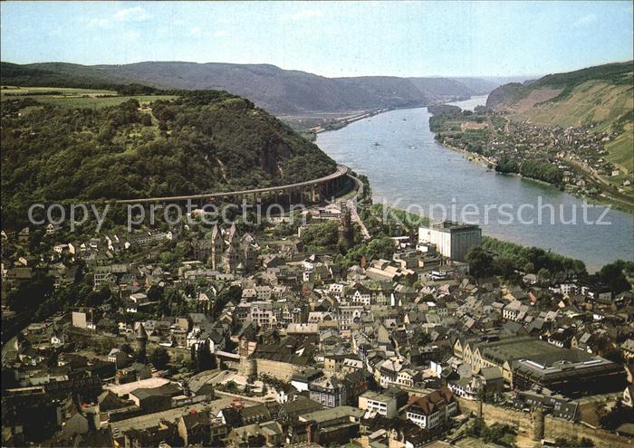 Andernach Rhein Rheinland-Pfalz Panorama Rheintal Fliegeraufnahme