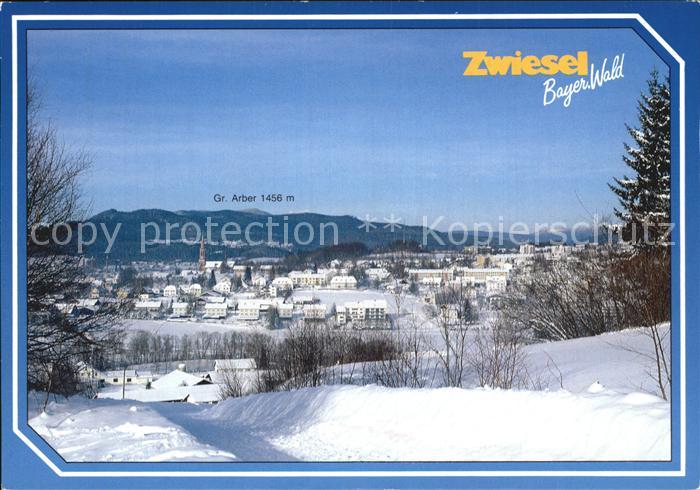 Zwiesel Niederbayern Winterpanorama Grosser Arber Bayerischer Wald