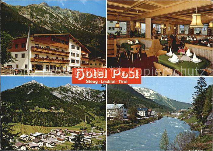 Steeg Tirol Hotel Post Restaurant Partie am Lech Alpenpanorama