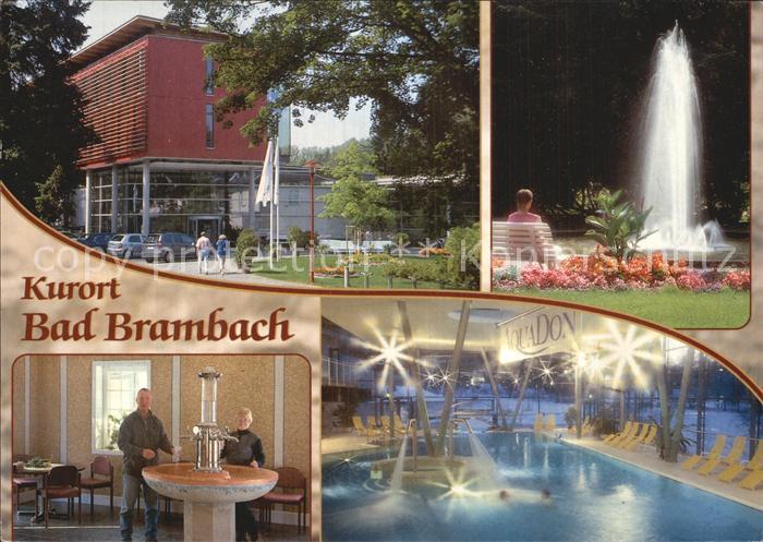 Bad Brambach Kurmittelhaus Kurpark Springbrunnen Wettinquelle Badelandschaft Aqu