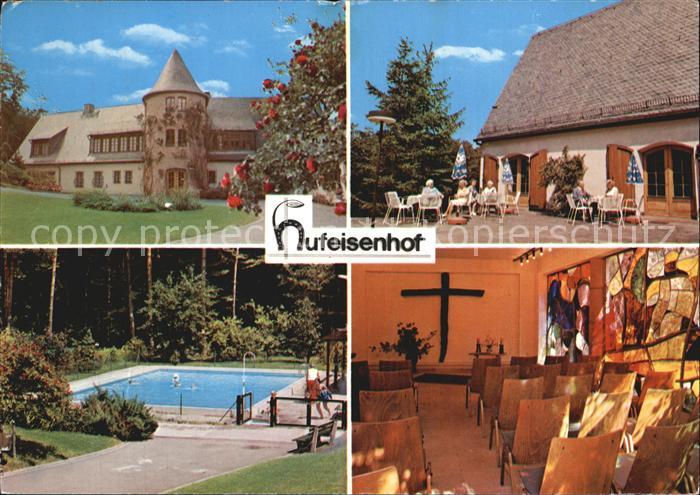 Linsengericht Hufeisenhof Waldhotel Kapelle Swimming Pool