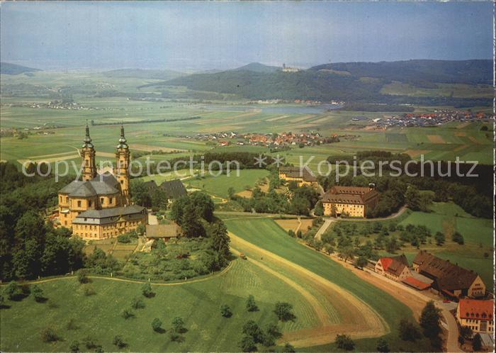 Grundfeld Wallfahrtskirche Vierzehnheiligen Gasthof Maintal Fliegeraufnahme