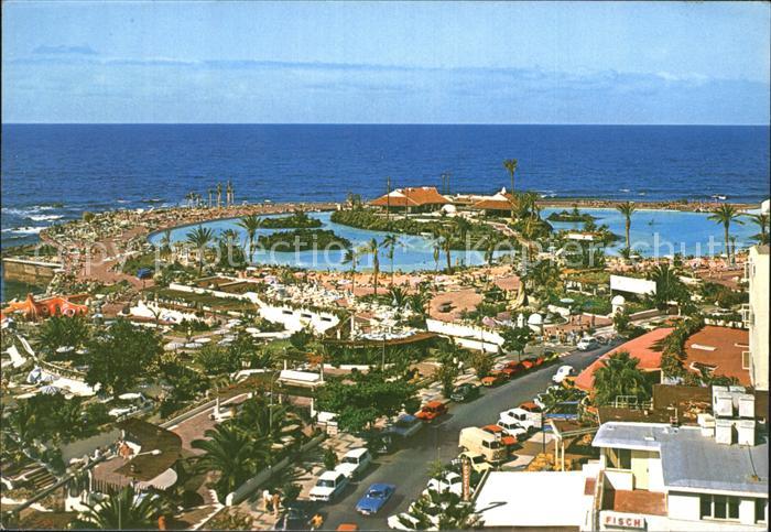 Puerto de la Cruz Lago artificial Hotel Ferienanlage See Meerblick