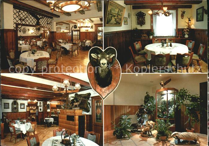 Oberjuenne Gasthaus Heidekrug Restaurant Jagdtrophaee Landkarte