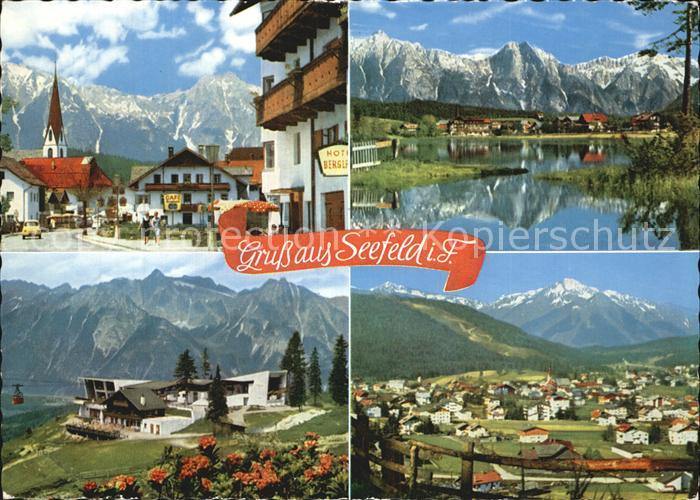 Seefeld Tirol Dorfstrasse Wettersteingebirge Wildsee Wasserspiegelung Rosshuette