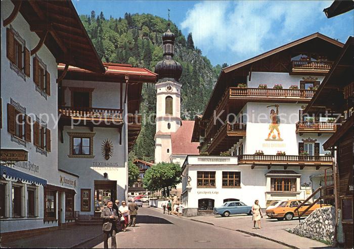 Reit Winkl Dorfpartie bei der Kirche Luftkurort Wintersportplatz