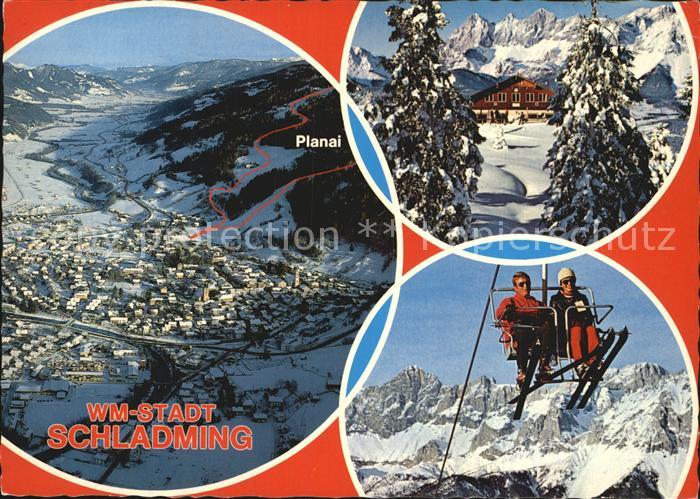 Schladming Obersteiermark Winterpanorama WM Stadt Ennstal Planai Hochwurzen Sess