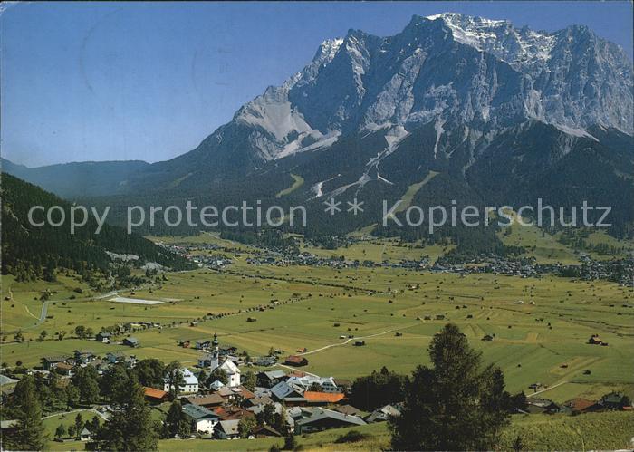 Lermoos Tirol Panorama mit Zugspitze Wettersteingebirge