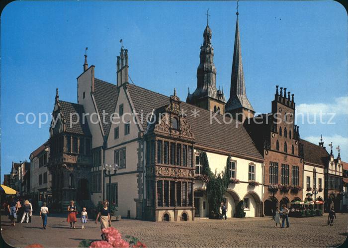 Lemgo Lippe NRW Marktplatz Rathaus Ratsstube Kirche St Nikolai Alte Hansestadt