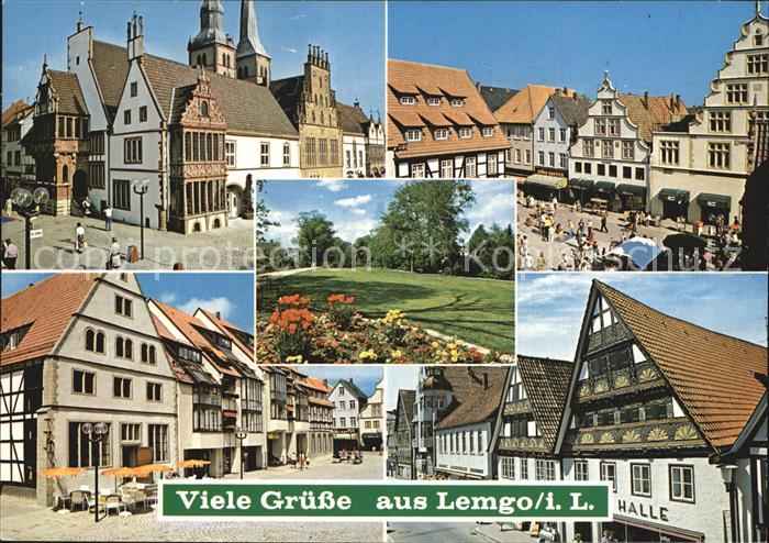 Lemgo Lippe NRW Historisches Rathaus Marktplatz Wallanlagen Breite Strasse Alte