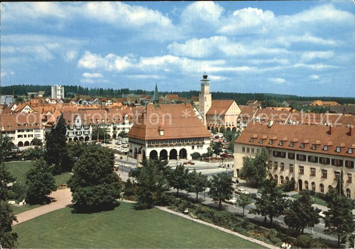 FREUDENSTADT BW Blick auf Stadthaus und Rathaus Schwarzwald
