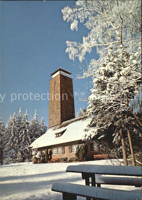 Fohrenbuehl Gedaechtnishaus Winterpanorama Schwarzwald