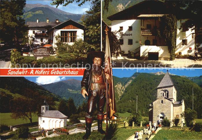 St Leonhard Passeier Sandwirt A. Hofers Geburtshaus Kapelle Kirche