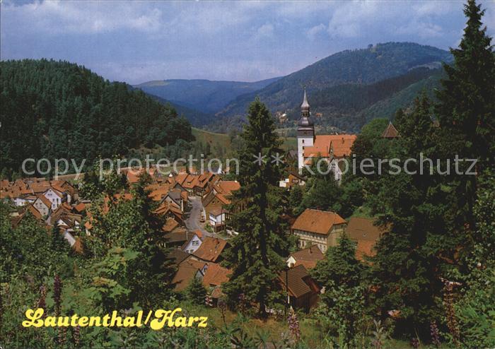 Lautenthal Harz Ortsansicht mit Kirche