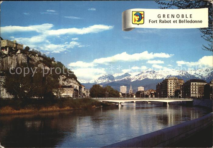 Grenoble Fort Rabat Isere et la Chaine de Belledonne