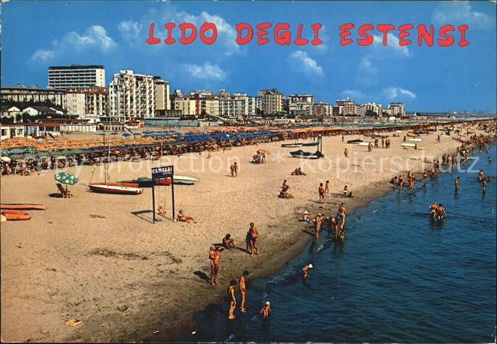 Lido degli Estensi Panorama della spiaggia Strand