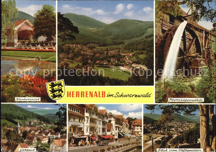 Herrenalb Bad Herrenalb Kurkonzert Panorama Schwarzwald Plotzsaegemuehle Wasserr