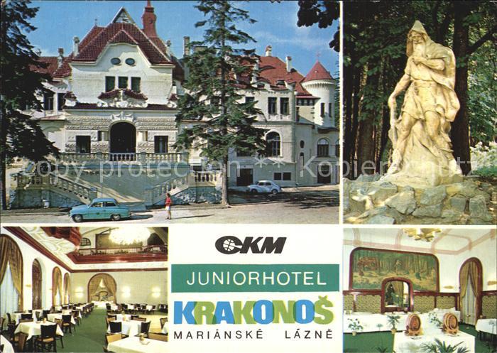 Marianske Lazne CKM Juniorhotel Krakonos Restaurant Skulptur