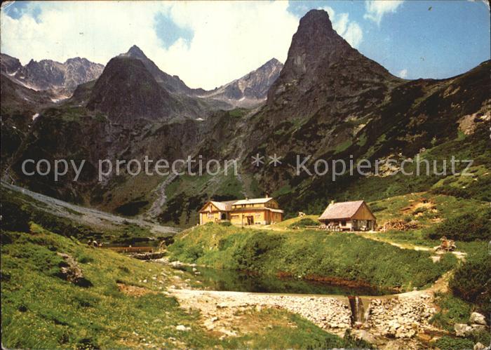 Vysoke Tatry Dolina Zeleneho plesa Brncalovou chata Berghaus Hohe Tatra