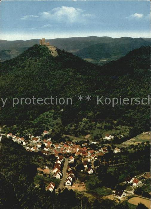 Bindersbach Panorama Blick vom Rehberg Burgruine