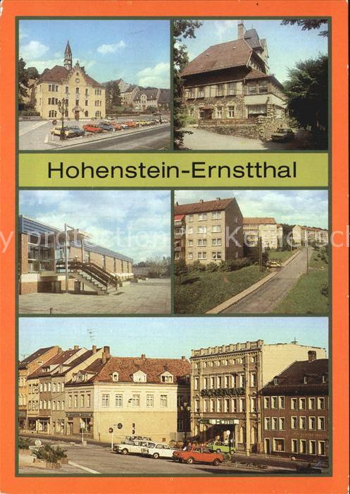 Hohenstein-Ernstthal Rathaus HO Gaststaette Berggasthaus Schwimmhalle Neubaugebi