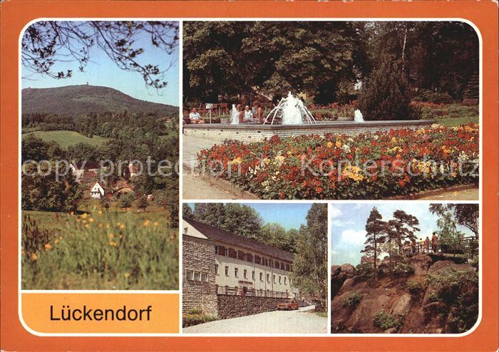 Lueckendorf Hochwald Kurpark Ferienheim Gaststaette Fuchskanzel