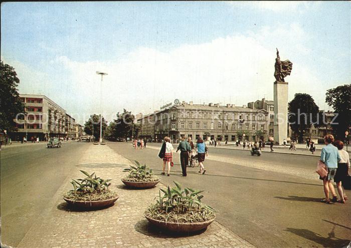 Czestochowa Schlesien Plac Wladyslawa Bieganskiego Platz Denkmal