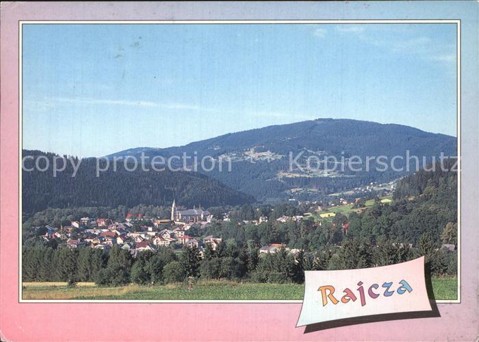 Rajcza Panorama mit Blick zum Sucha Gora Berg