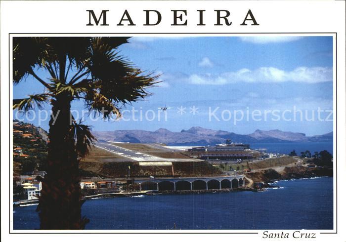 Santa Cruz Madeira Panorama mit Flughafen