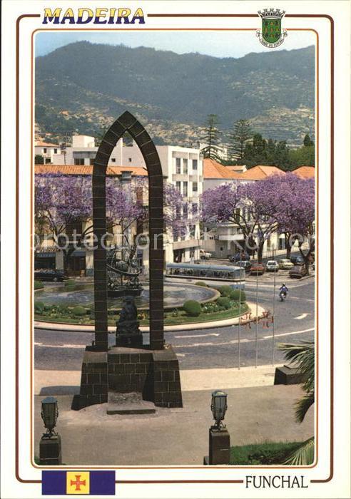 Funchal Largo do Infante e Av Arriaga Platz des Infanten Avenue Arriaga