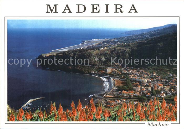 Machico Panorama Kuestenort Flughafen