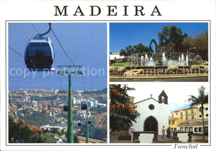 Funchal Bergbahn Park Wasserspiele Kirche